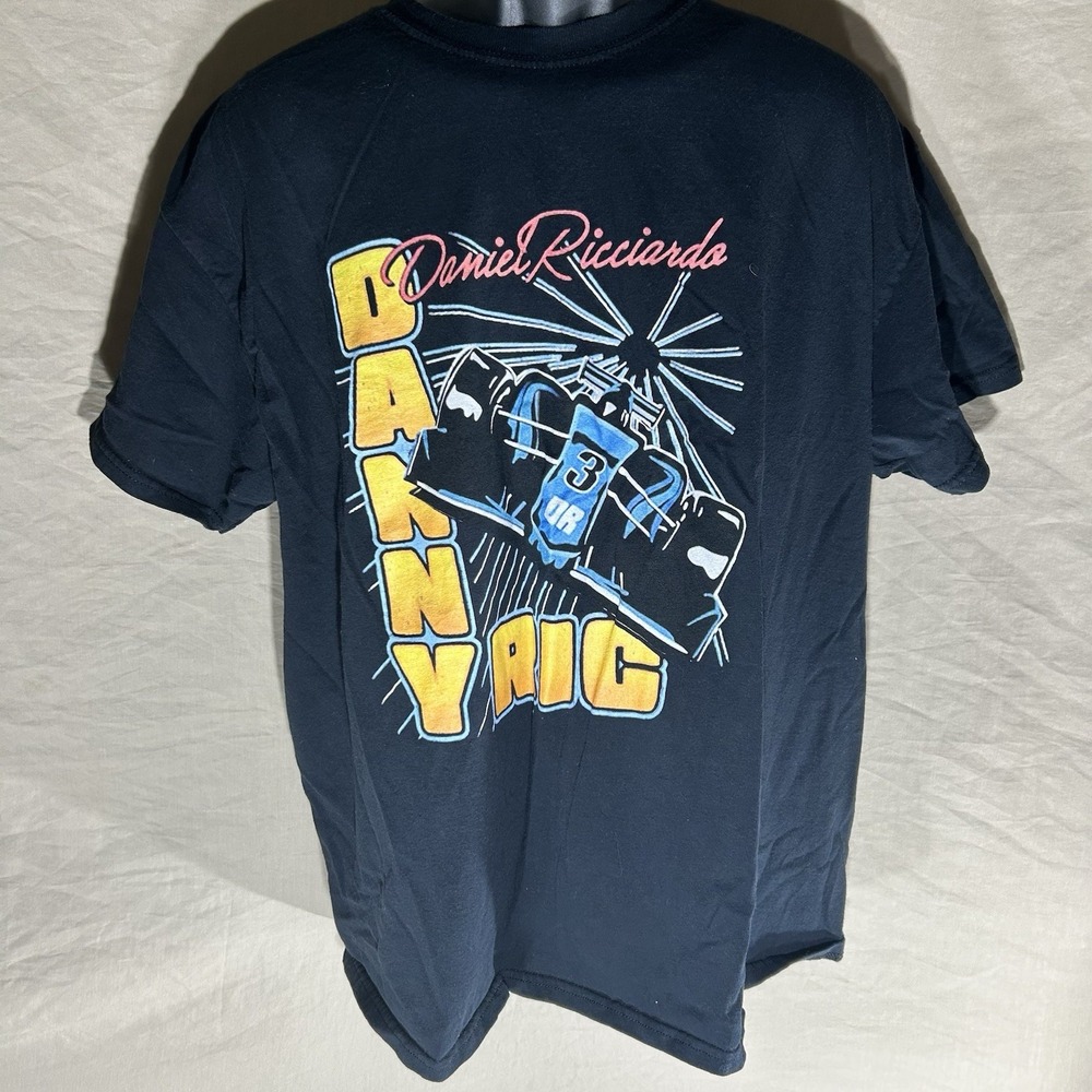 Daniel Ricciardo "Danny Ric" Formula 1 Graphic T-Shirt Black Men's XL